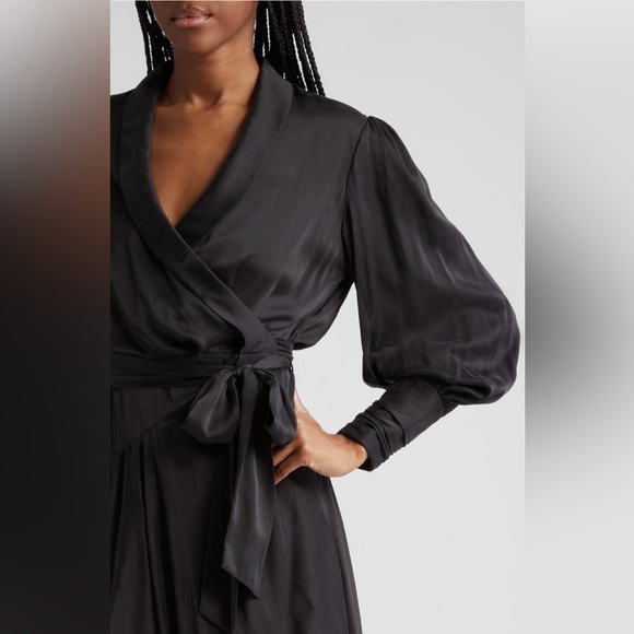 NWOT Zimmermann Long Sleeve Silk Wrap Minidress Size 0 $650 - Picture 6 of 11